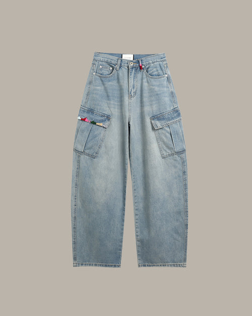 Wide-Leg Cargo Pants