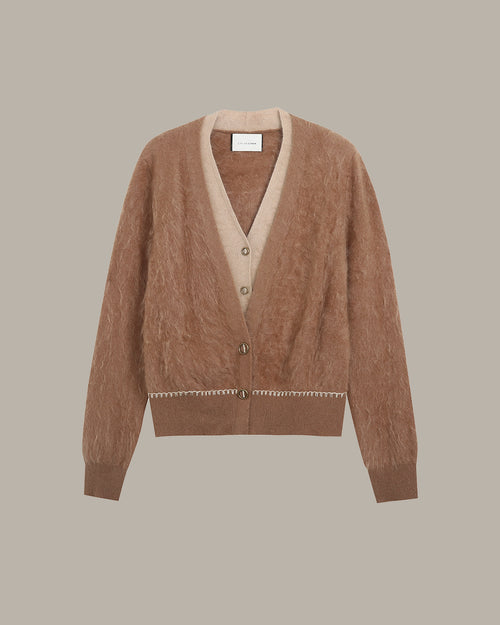 Faux Two-Piece Cardigan