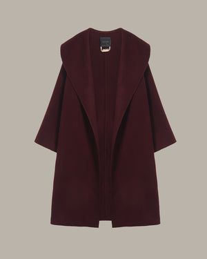 Long Wool Overcoat With Belt