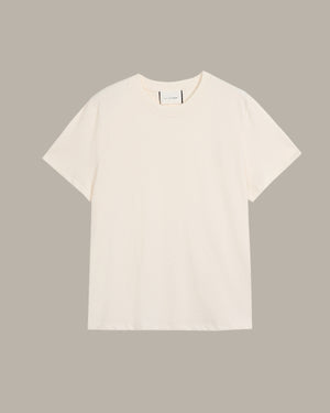 White t-shirt on a gray background