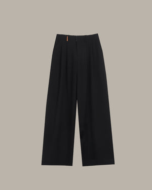 High Waisted Wide Leg Tailored Trousers