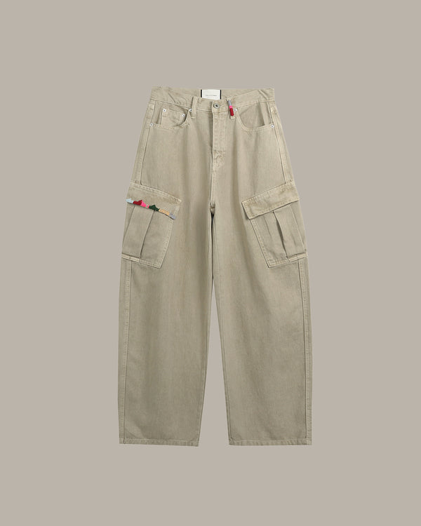 Wide-Leg Cargo Pants