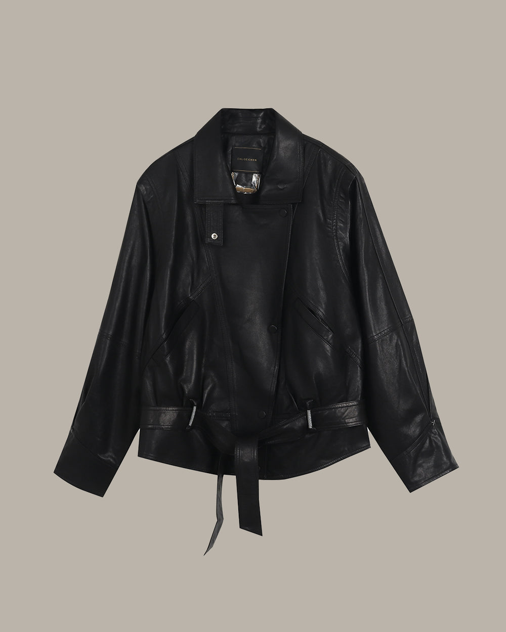 Sheepskin Leather Motorcycle Jacket