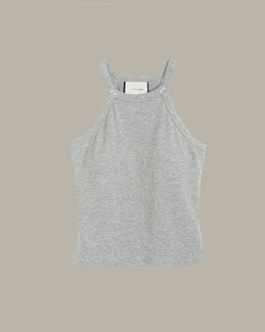 Gray tank top on a beige background