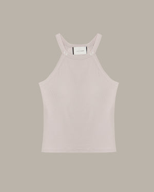 Light pink tank top on a beige background