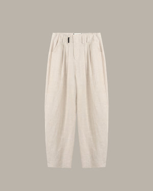 Beige pants on a light gray background