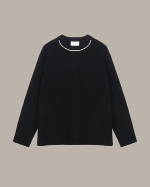 Wool Pullover Knit Top