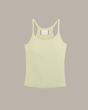 Light green tank top on a beige background