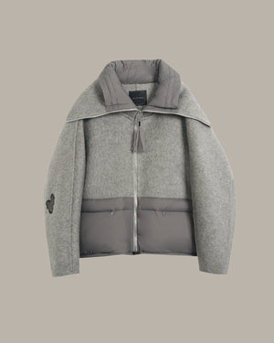 Wool-Blend Down Jacket
