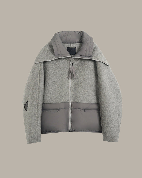 Wool-Blend Down Jacket