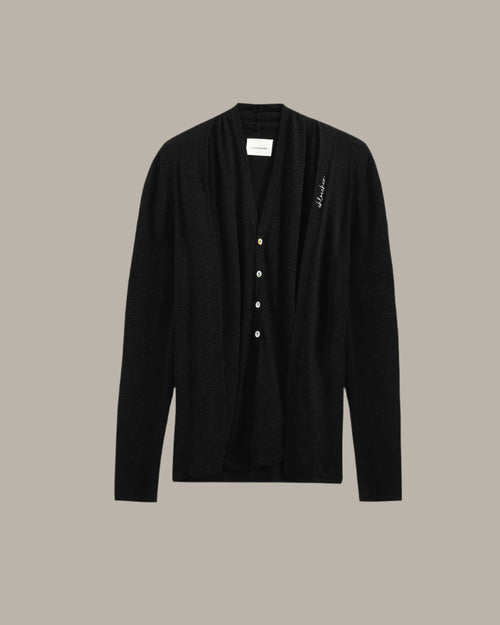 Faux Two-Piece Cardigan