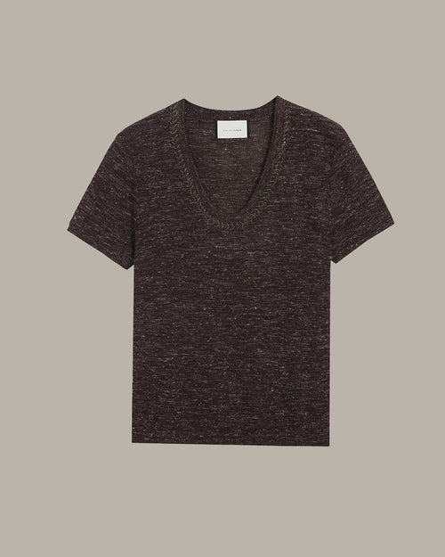 Decorative Neckline Knit Top