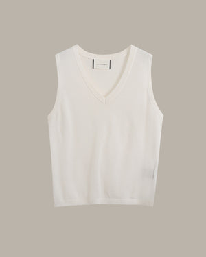 V-Neck Knit Tank Top