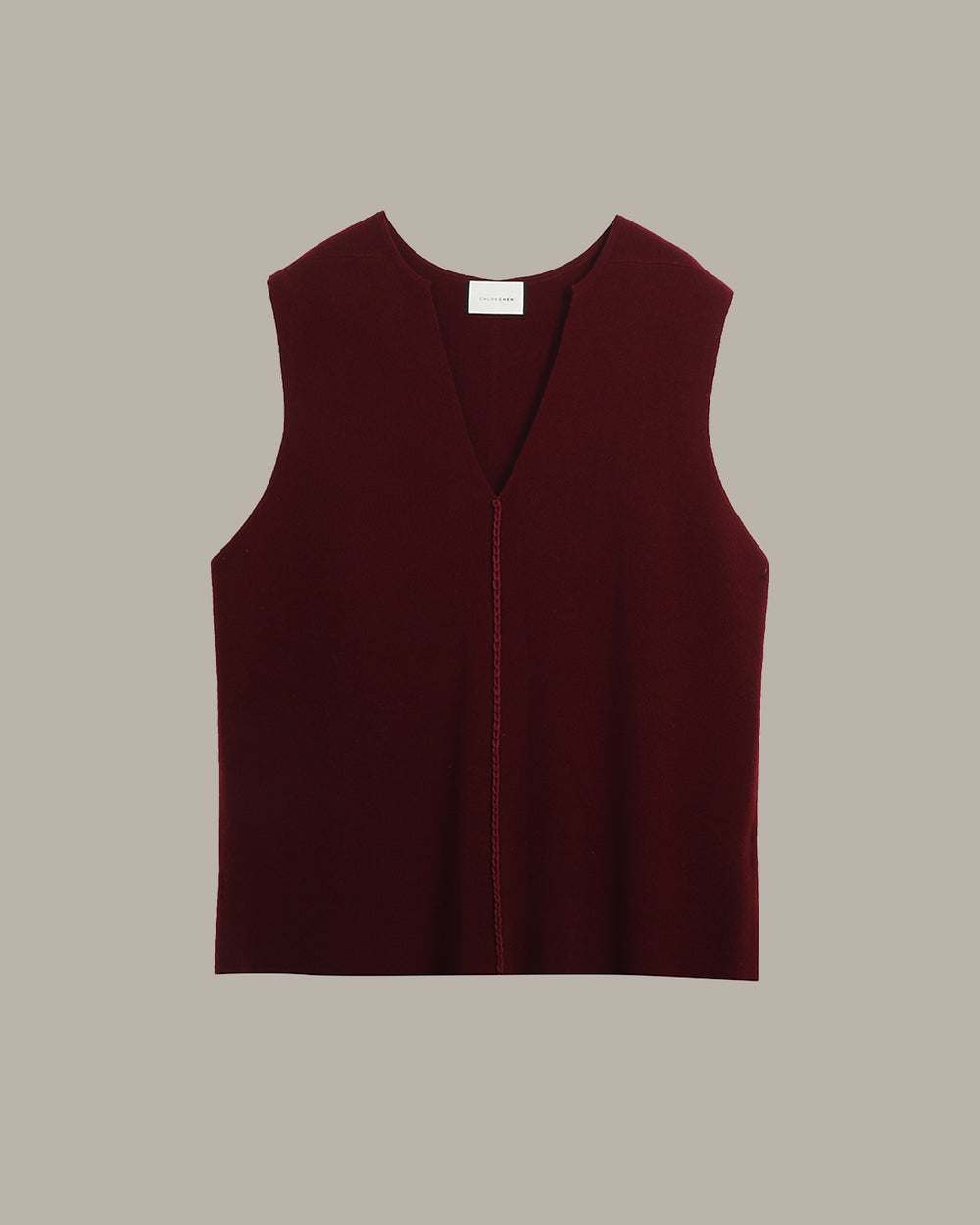 Cashmere V Neck Sleeveless Top