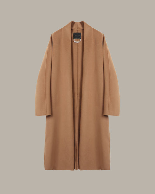 Long Wool Coat With Belt