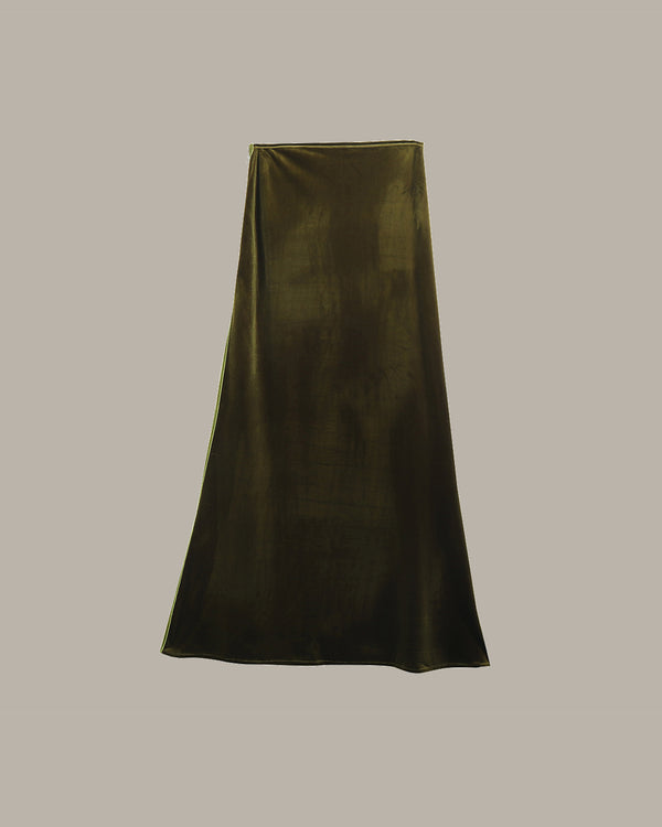 Velvet Midi Skirt
