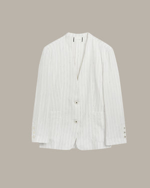 White striped shirt on a beige background