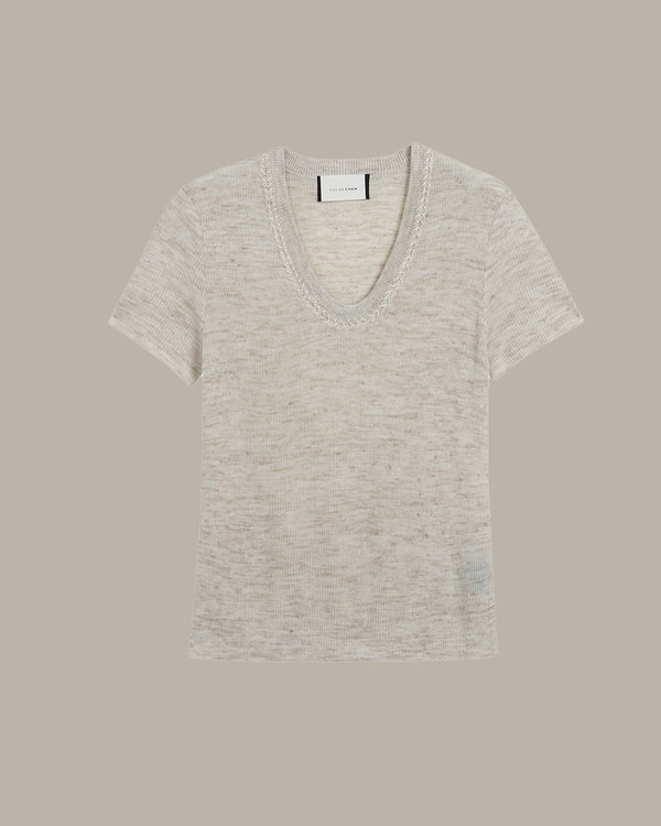 Decorative Neckline Knit Top