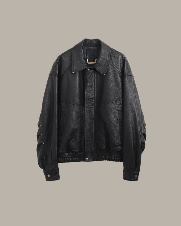 Sheepskin Leather Bomber Jacket