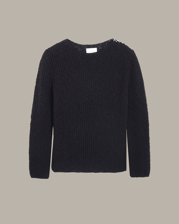 Stitch Accent Knit Sweater