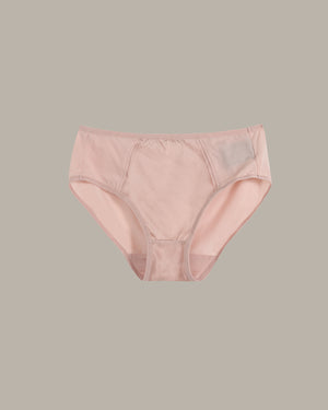 Pink women's underwear on a beige background