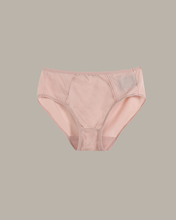 Pink women's underwear on a beige background
