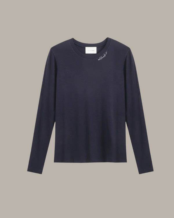 Embroidery Long Sleeve Top