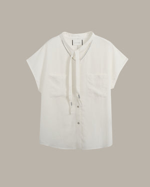 Tie-Collar Blouse