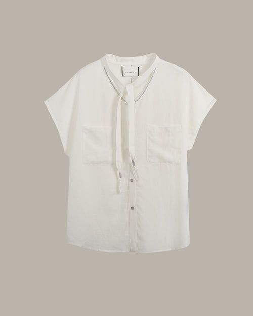 Tie-Collar Blouse