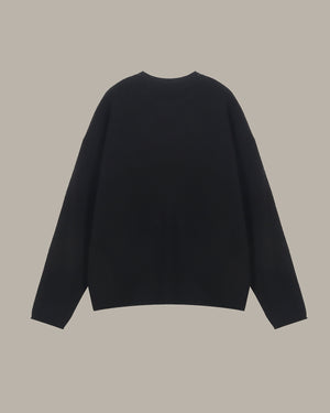 Heart Patch Wool Jumper