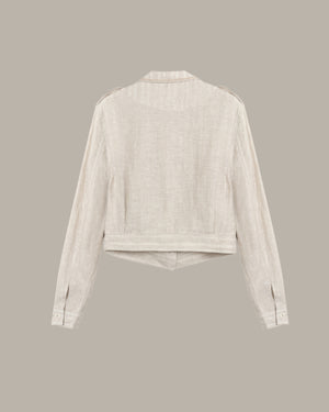 Belted Utility Crop Jacket