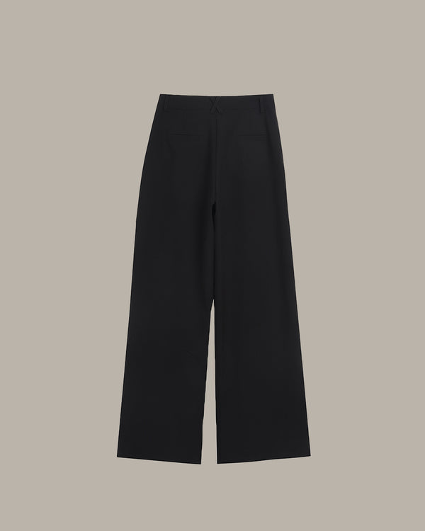 High Waisted Wide Leg Tailored Trousers