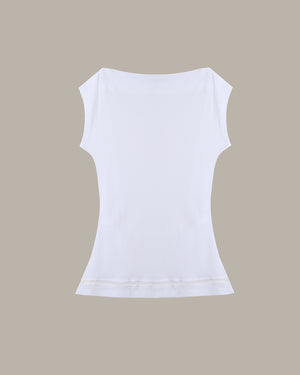 Cut Out Hem Off shoulder top