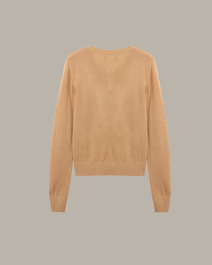 Heart Embroidered Knit Cardigan