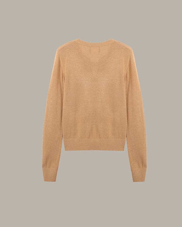Heart Embroidered Knit Cardigan