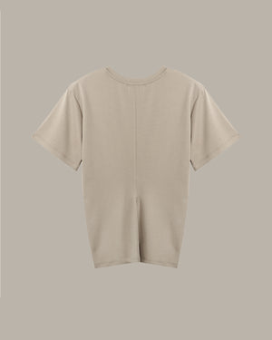 Detailed Neckline Relaxed Fit T-Shirt