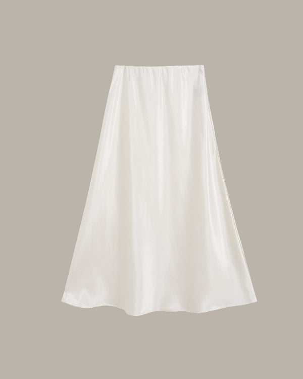 Satin Midi Skirt