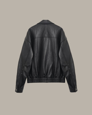 Sheepskin Leather Bomber Jacket