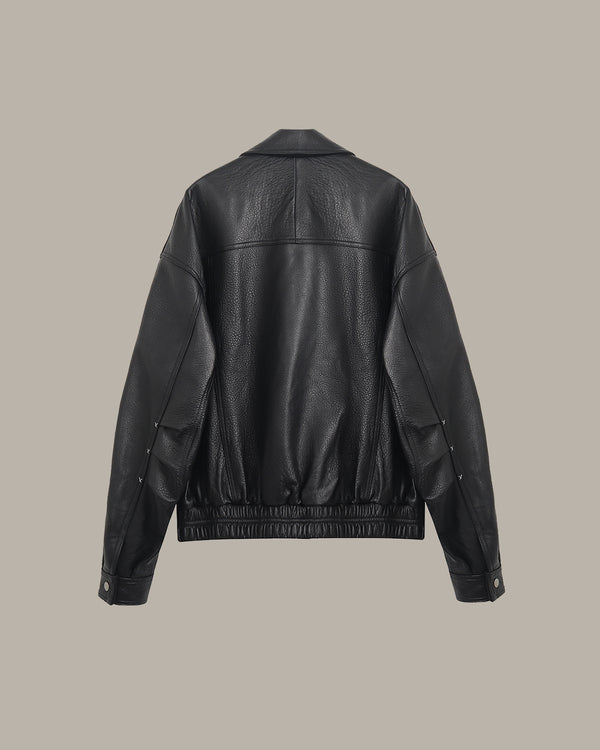 Sheepskin Leather Bomber Jacket