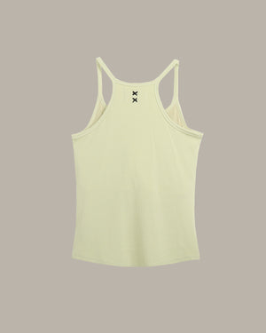 Light green tank top on a gray background