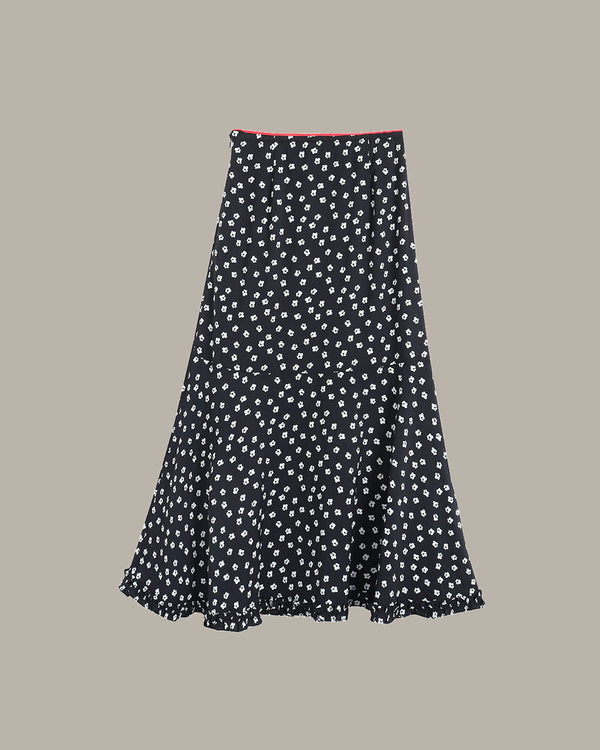 Floral Print Midi Skirt