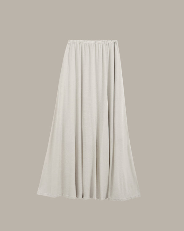 Chain Embroidered Midi Skirt