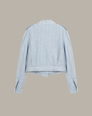 Belted Utility Crop Jacket