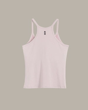 Light pink tank top on a beige background