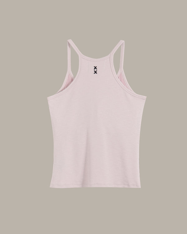 Light pink tank top on a beige background