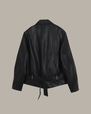 Sheepskin Leather Motorcycle Jacket