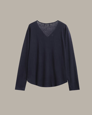 V Neck Long Sleeve Top