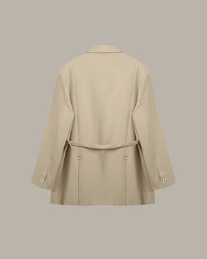 Oversized Belted Blazer