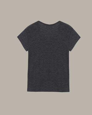 Heart Embroidery Wool T-Shirt