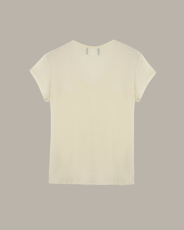 Heart Embroidery Wool T-Shirt